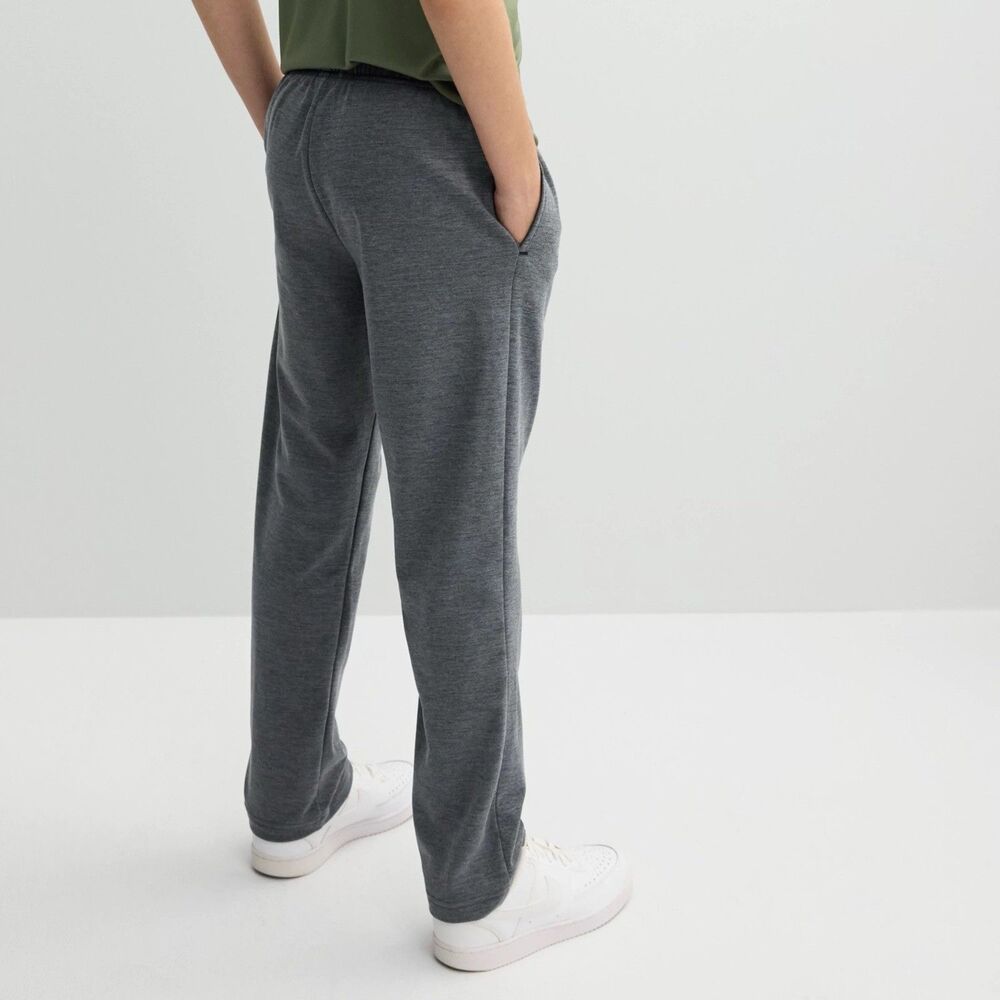 Tek Gear Pants Size L 14/16 Gray Fleece Drawstring Pockets Jogger Boy's NWT